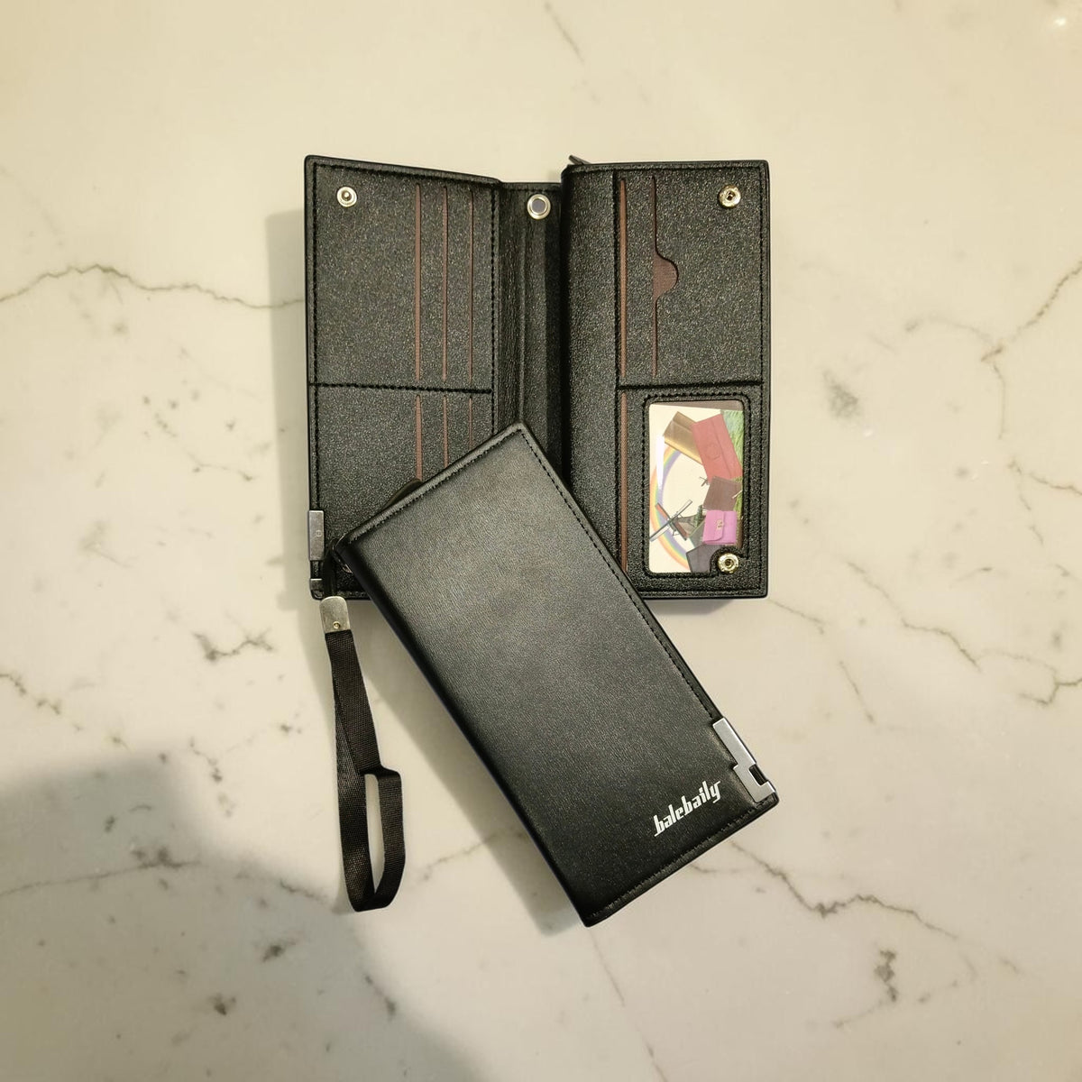 Balebaily Premium Long Leather Wallet for Men And Women – Multi-Slot Card Holder with Mobile & Zipper Pocket