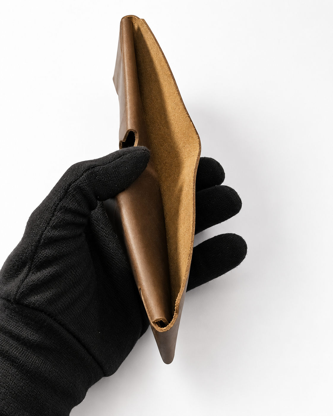 100% Genuine Leather Slim Bifold Wallet for Men – Minimalist Card & Cash Holder
