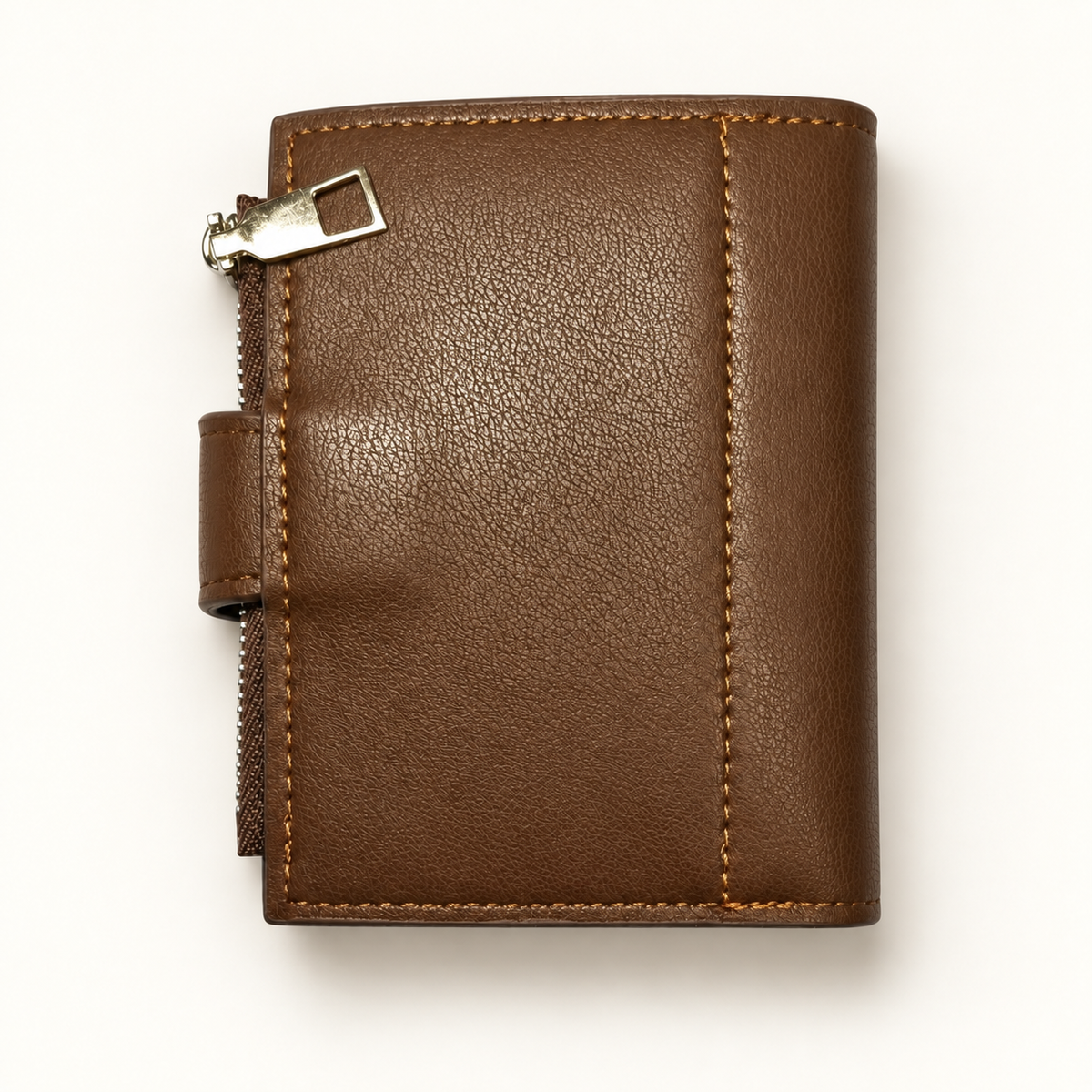 Men's Leather Wallet – Slim Bifold with Dual ID Windows & Coin Pocket
