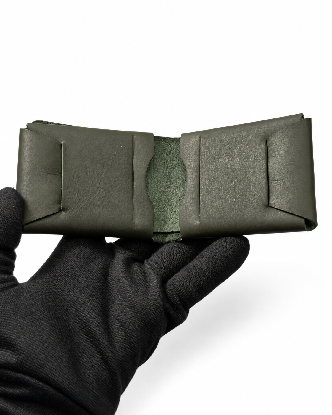 100% Genuine Leather Slim Bifold Wallet for Men – Minimalist Card & Cash Holder
