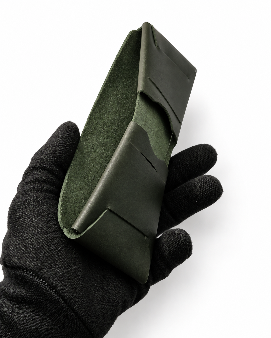 100% Genuine Leather Slim Bifold Wallet for Men – Minimalist Card & Cash Holder